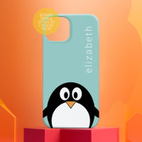 Cute Cartoon Pingin Pastel Bleu Turquoise Nom mode