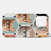 Coques Case-Mate iPhone Cute Cat Faces with Glasses  (Verso (horizontal))