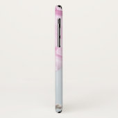 Coques Case-Mate iPhone Cute Cat rose plume (Dos/Gauche)