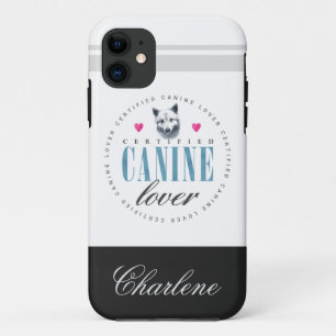 Case-Mate iPhone Case Cute Certified Canine Lover Ajoutez Votre Nom