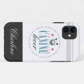 Coques Case-Mate iPhone Cute Certified Canine Lover Ajoutez Votre Nom (Dos (Horizontal))
