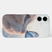 Coques Case-Mate iPhone Cute Chat avec Butterfly iPhone 16 Coques (Verso (horizontal))