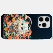 Coques Case-Mate iPhone Cute Chat avec fleurs Papier Découpe (Verso (horizontal))