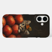 Coques Case-Mate iPhone Cute Chat Peeking Pommes Peinture Initiales Person (Verso (horizontal))