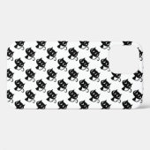 Coques Case-Mate iPhone Cute chats blancs noirs motifs (Verso (horizontal))