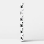 Coques Case-Mate iPhone Cute chats blancs noirs motifs (Verso / Gauche)