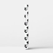 Coques Case-Mate iPhone Cute chats blancs noirs motifs (Verso / Gauche)