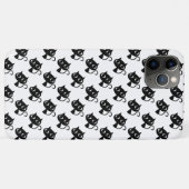 Coques Case-Mate iPhone Cute chats blancs noirs motifs (Dos (Horizontal))