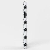Coques Case-Mate iPhone Cute chats blancs noirs motifs (Dos/Droite)