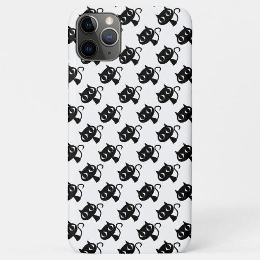 Coques Case-Mate iPhone Cute chats blancs noirs motifs (Dos)