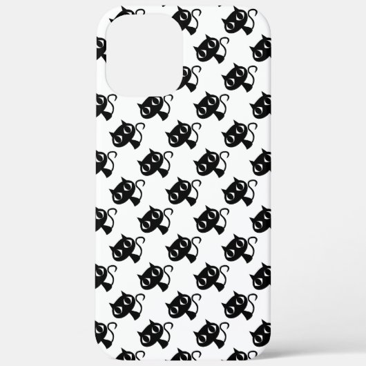 Coques Case-Mate iPhone Cute chats blancs noirs motifs (Verso)