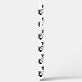 Coques Case-Mate iPhone Cute chats blancs noirs motifs (Verso / Gauche)