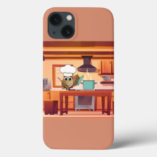 Case-Mate iPhone Case Cute Chef Owl Cuisine en cuisine