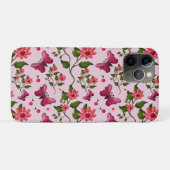 Coques Case-Mate iPhone Cute Cherry Butterfly Pattern, Glossy Kawaii Fruit (Dos (Horizontal))