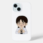 Coques Case-Mate iPhone Cute Chibi Heart Hands iPhone Case (Verso)