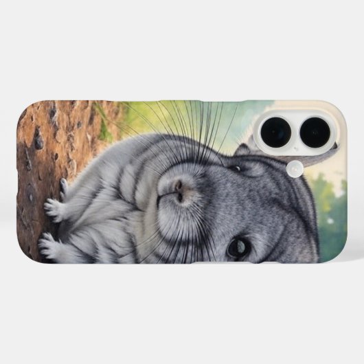 Coques Case-Mate iPhone Cute Chinchilla (Verso (horizontal))