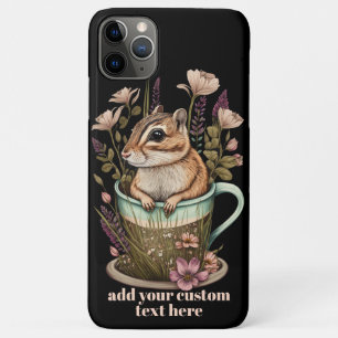Case-Mate iPhone Case Cute Chipmunk en Coupe Fleur sauvage Cottagecore C