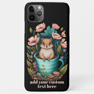Case-Mate iPhone Case Cute Chipmunk en Coupe Fleur sauvage Cottagecore C