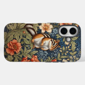 Coques Case-Mate iPhone Cute Chipmunk William Morris Inspiré Floral (Verso (horizontal))