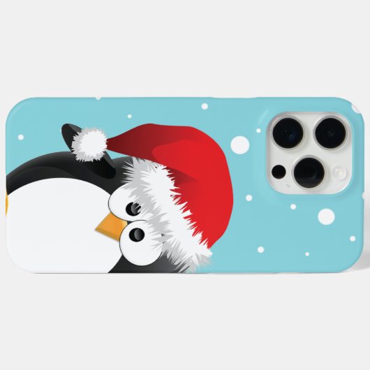 Coques Case-Mate iPhone Cute Christmas Penguin (Verso (horizontal))