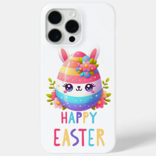 Coque iPhone 15 Pro Max Cute, coloré lapin d'oeuf de Pâques