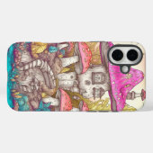 Coques Case-Mate iPhone Cute Coloré Mushroom House Art (Verso (horizontal))