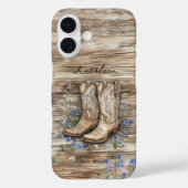 Coques Case-Mate iPhone Cute Cowgirl Russe Pays Western Cowboy Bottes (Verso)