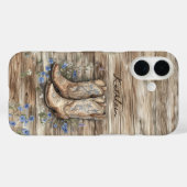 Coques Case-Mate iPhone Cute Cowgirl Russe Pays Western Cowboy Bottes (Verso (horizontal))