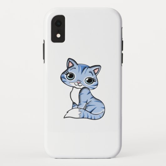 COQUES Case-Mate iPhone CUTE CUT SOURIANT CUISINE BLEU SKY AUX YEUX BLEUS. (Dos)