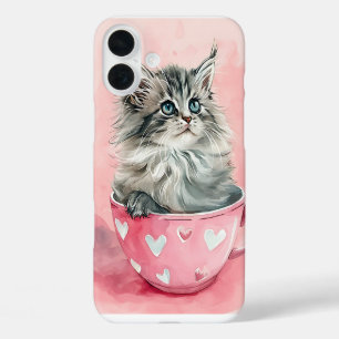 COQUES iPhone 16 PLUS CUTE CUTE CUTERCOLOR CUISINE ASSIS DANS TASSE DE T