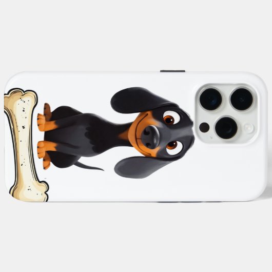 Coques Case-Mate iPhone Cute Dachshund iPhone Case (Verso (horizontal))