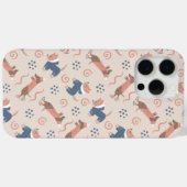 Coques Case-Mate iPhone Cute Dachshund & Terrier Winter Pups (Verso (horizontal))