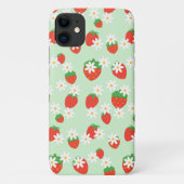 Coques Case-Mate iPhone Cute Daisy Flower Motif de Noël (Dos)