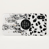 Coques Case-Mate iPhone Cute Dalmatiens Noir & Blanc Zones Joyeuses (Dos (Horizontal))