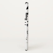 Coques Case-Mate iPhone Cute Dalmatiens Noir & Blanc Zones Joyeuses (Dos/Droite)