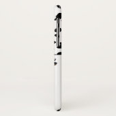 Coques Case-Mate iPhone Cute Dalmatiens Noir & Blanc Zones Joyeuses (Dos/Gauche)