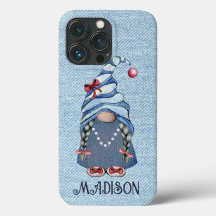 Case-Mate iPhone Case Cute Denim Gnome Girl