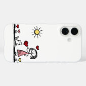 Coques Case-Mate iPhone Cute dog with a girl (Verso (horizontal))