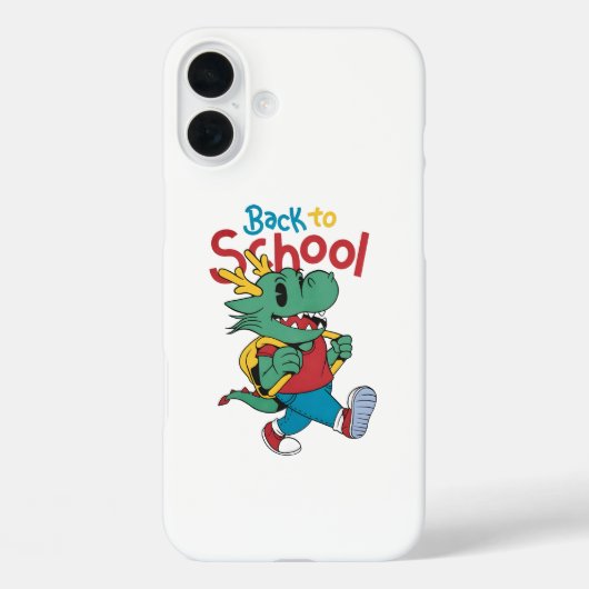 Coques Case-Mate iPhone Cute Dragon Retour à l'art scolaire (Verso)