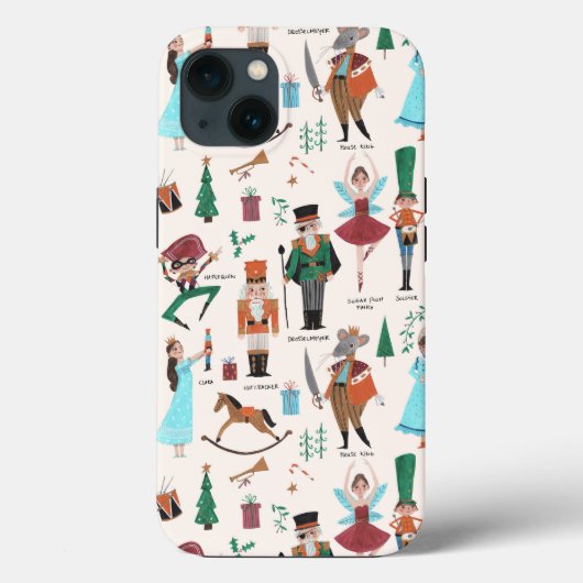 Coques Case-Mate iPhone Cute Ecru Nutcracker Ballet Noël (Verso)