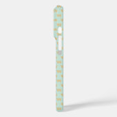 Coques Case-Mate iPhone Cute En vichy Dachshund Monogram Canard Oeuf Bleu (Verso / Gauche)