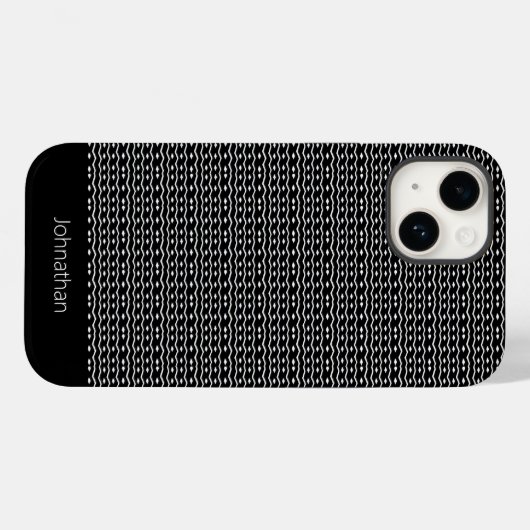 Coques Case-Mate iPhone Cute ethnie noir et blanc Motif (Verso (horizontal))