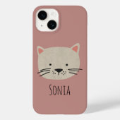 Coques Case-Mate iPhone Cute face de chat Whimsical (Verso)