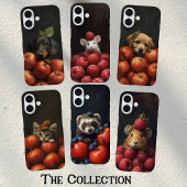 Coques Case-Mate iPhone Cute Ferret Bébé Animal Peeking Fruit Initiales