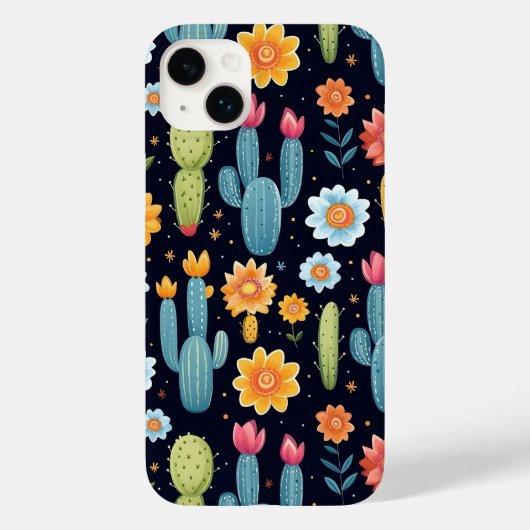 Coques Case-Mate iPhone Cute Floral Cactus Motif (Verso)