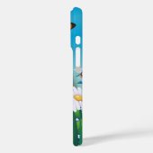 Coques Case-Mate iPhone Cute Fluffy Kitten dans le Monogramme de prairie p (Verso / Gauche)