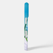 Coques Case-Mate iPhone Cute Fluffy Kitten dans le Monogramme de prairie p (Verso / Droite)