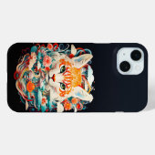 Coques Case-Mate iPhone Cute Fox avec fleurs Papier Coupe (Verso (horizontal))