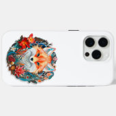 Coques Case-Mate iPhone Cute Fox avec fleurs Papier Coupe (Verso (horizontal))