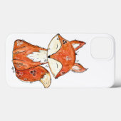 Coques Case-Mate iPhone Cute Fox Whimsical (Verso (horizontal))